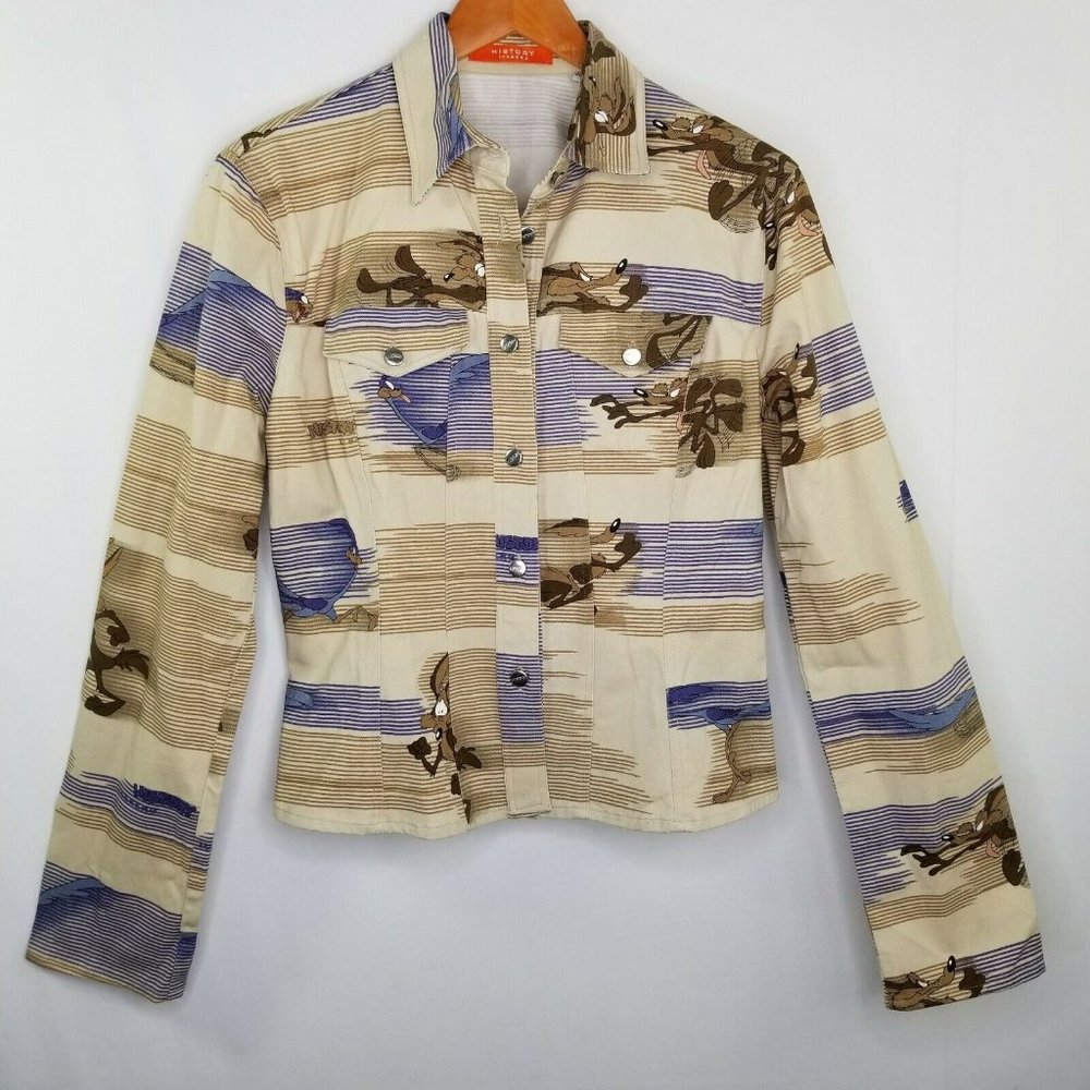 Iceberg History Womens Button Down Road Runner Wil